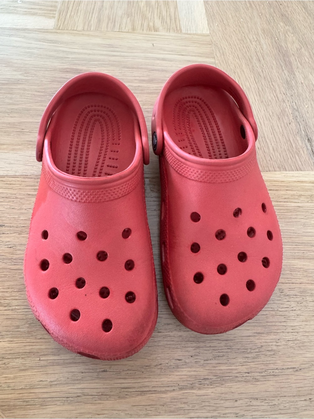 Kids Red Crocs, Good used condition